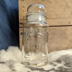 SOLD Vtg Planters 75th Anniversary Lidded Glass Jar